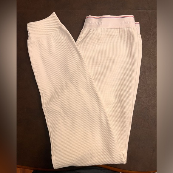 Unisex Alexander Wang Bodywear Joggers in White; Size: M - Picture 5 of 16